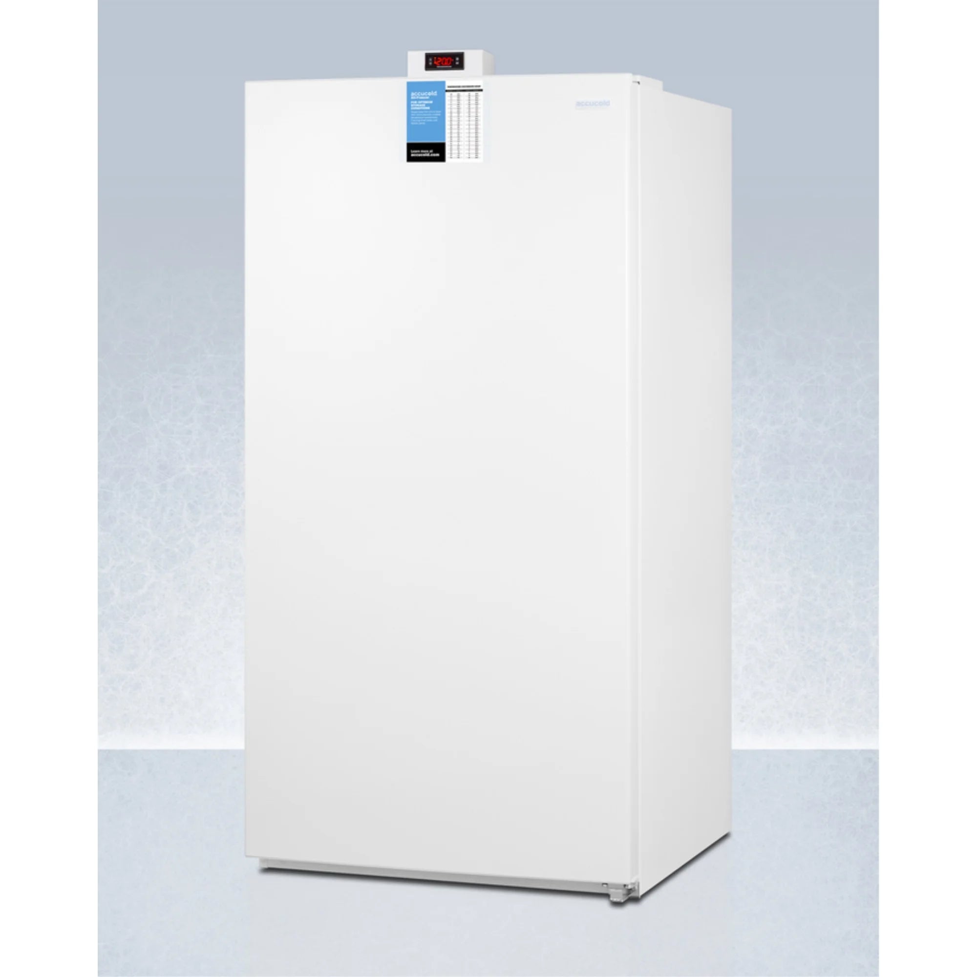 Upright 22 cu.ft. all-freezer with icemaker in white