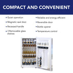 Corona Compact Fridge w/ Bottle Opener, 3.2 cu ft (90L), White