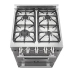 Forno Breno 24-Inch Freestanding Gas Range, Compact Design, Energy Efficient