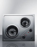 21" Wide 115V 2-Burner Coil Cooktop