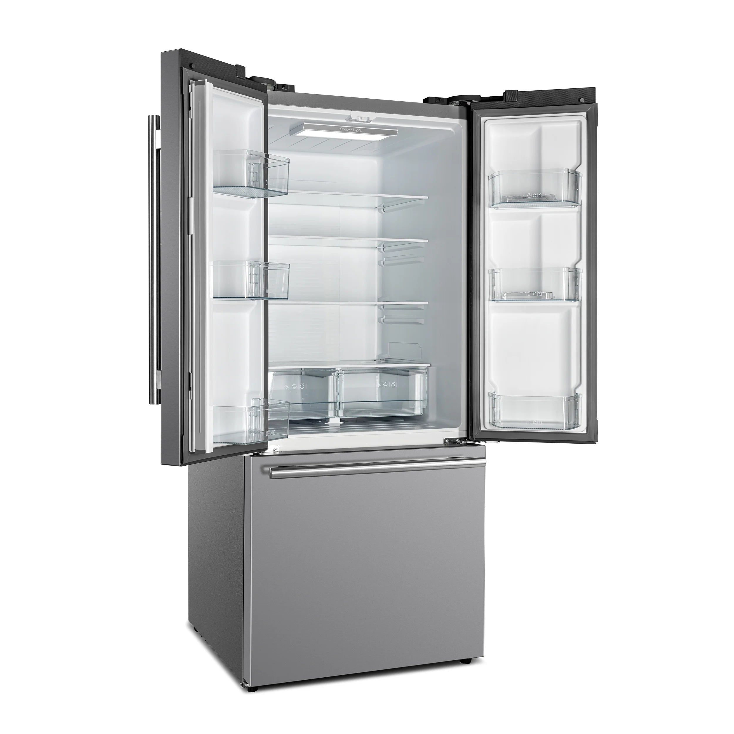 Forno Gallipoli 30-inch French Door Refrigerator with Bottom Freezer 17.5 Cu. Ft. Capacity