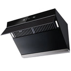 Joeaonz 30-Inch Wall Mount Range Hood, Stainless Steel, 3-Speed Exhaust with Baffle Filter