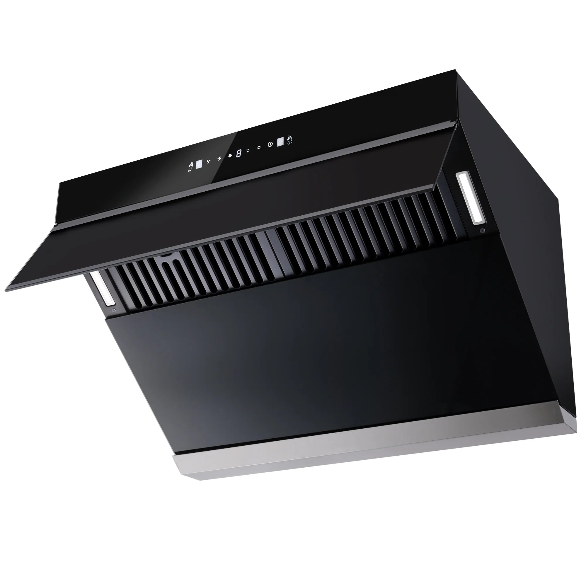 Joeaonz 30-Inch Wall Mount Range Hood, Stainless Steel, 3-Speed Exhaust with Baffle Filter