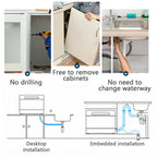1.2KW Countertop Portable Countertop Dishwasher Compact Dishwasher 3 Programs
