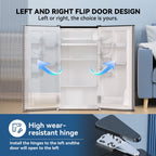 3.1 Cubic Feet Freestanding Mini Fridge Compact refrigerator grey