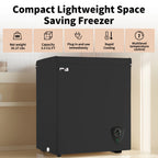 5 Cu ft Freezer, Chest Freezer,Black
