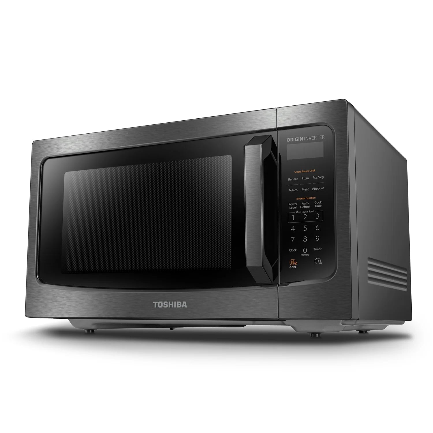 Toshiba 1.2 cu ft Countertop Microwave Ovens in Stainless Steel