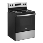 Whirlpool 30 in 4.8 Cu. ft Freestanding Coil Electric Ranger in Stainless Steel
