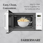 Farberware 1.1 Cu. Ft. 1000-Watt Compact Microwave Oven, Black