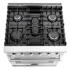 Cosmo 30 Inch 4.5 Cubic Foot Gas Range Convection Oven with 5 Italian Burners