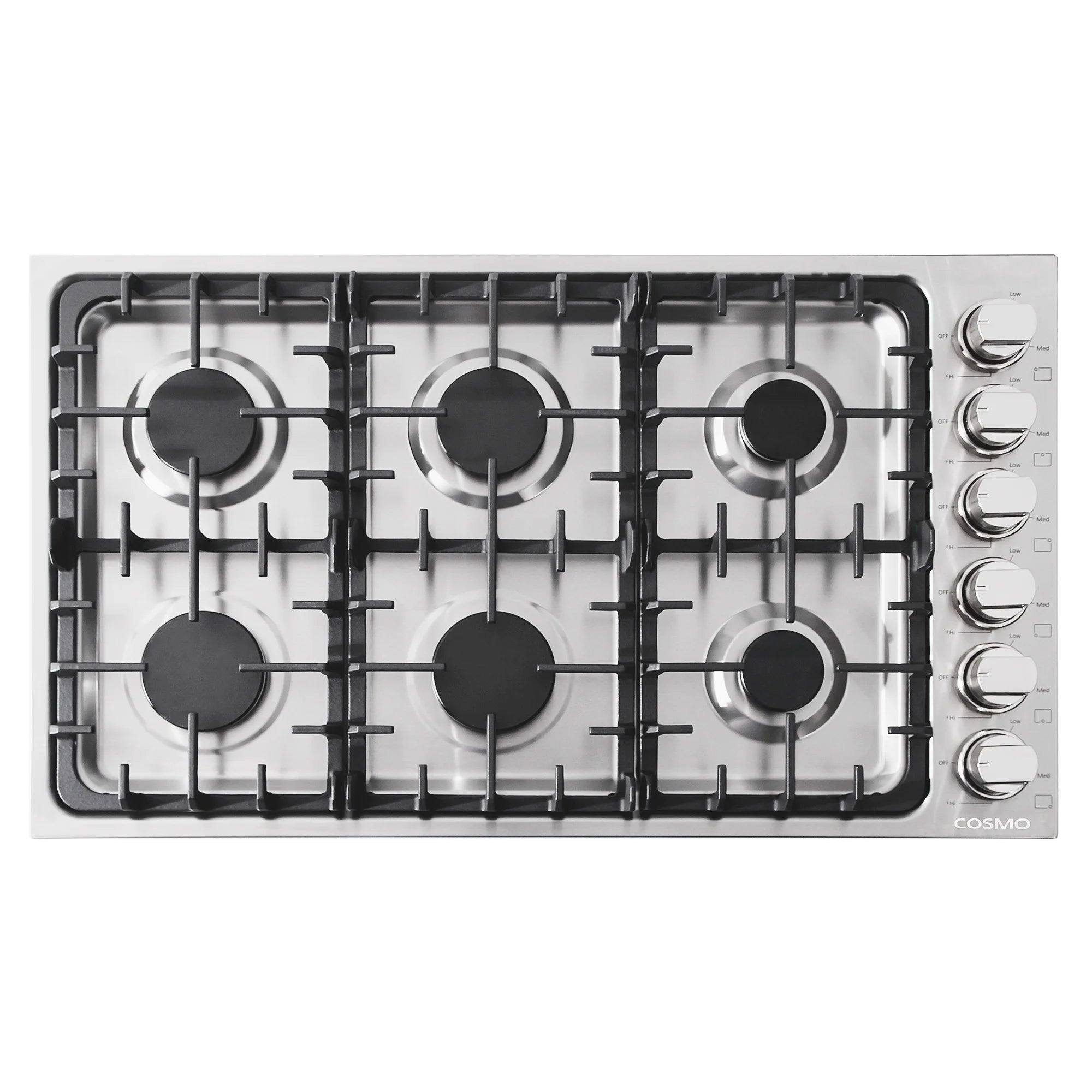 3 Piece Kitchen Package With 36" Gas Cooktop 24" Built-In Microwave Drawer 24" Single Electric Wall Oven