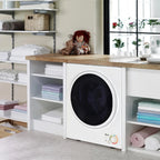 Zimtown 1.6 cu ft 110 V White Electric Compact Clothes Dryer