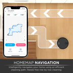 iHome AutoVac Eclipse Robot Vacuum with Mapping Technology, Ultra Strong Suction, 120 Min Runtime, App Connectivity