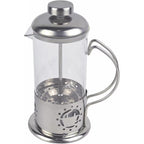Single Serve French Press Coffee Maker �C 12 oz Mini Stainless Steel & Glass Brewer for 1 Cup, Portable & Affordable Manual Coffee Press with Fine Mesh Filter for Home, Travel, or Camping