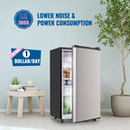 WANAI 3.2 Cu.ft Mini Refrigerator with 5 Temp Control Small Fridge Compact Size for Any Room Silver