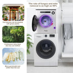 Dessiz 1.6cu.ft Compact Laundry Dryer,Electric Portable Clothes Dryer - White
