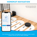 iHome AutoVac Eclipse Pro 3-in-1 Robot Vacuum and Vibrating Mop, Homemap Navigation