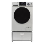 Equator All-in-One Washer Dryer VENTED-DRY 30% FASTER than Condense 15lb 110V with pedestal, Adjustable legs and Sanitize Cycle