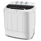 Compact Mini Twin Tub Washing Machine Portable 13lbs Laundry Washer and Dryer