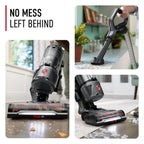 Hoover Bagless Upright Vacuum, WindTunnel Tangle Guard, Powerful, Multi-Surface, with LED, Extension Wand,Turbo, Crevice,& 2-in-1 Upholstery Tool, Lightweight, HEPA Filter, XL Dust Cup, Grey