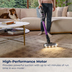 BISSELL PowerClean FurFinder 200W Self-Standing Cordless Stick Vacuum, Carpet, Area Rugs, Hard Floor, Upholstery, Strong Suction, Removeable Battery, LED Headlights, Up to 40 minute run time, 4031