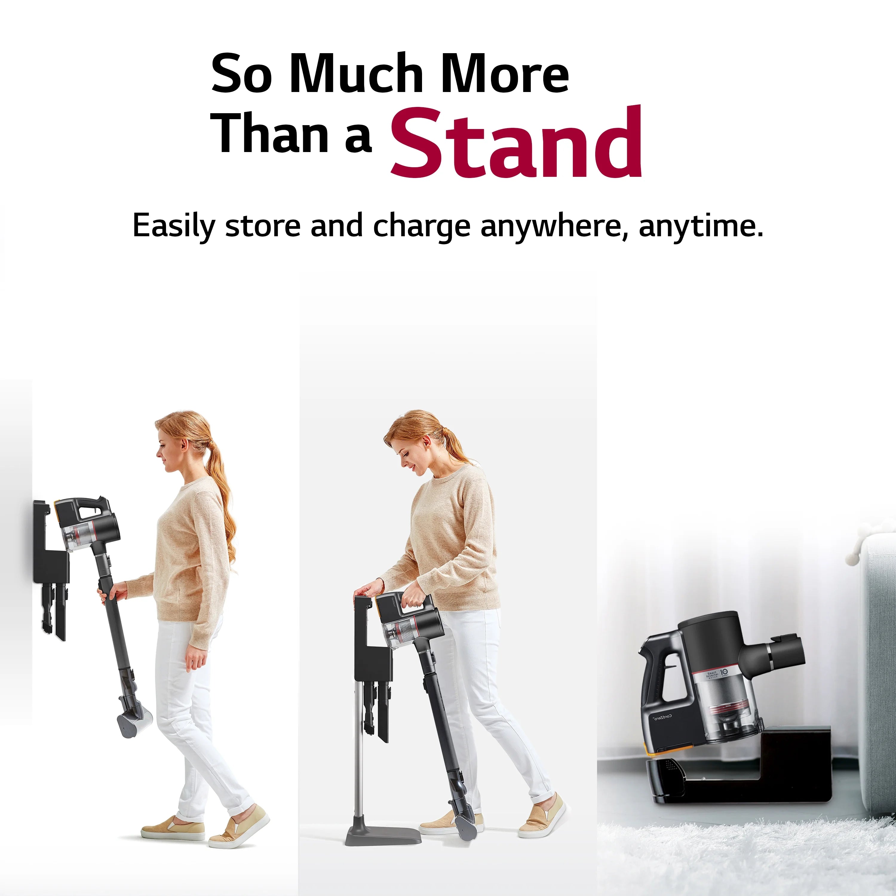 LG Cord Zero A9 Cordless Stick Vacuum Cleaner - A916BM (Refurbished / Restored), Lightweight, Powerful Suction, Pet Hair, Hard Floor, Carpet, HEPA Filter, Self-Cleaning Brushroll, LED Headlights