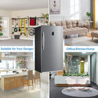Smad 17 Cu ft Upright Freezer Large Capacity Fridge Refrigerator Frost Free Home Stainless Steel