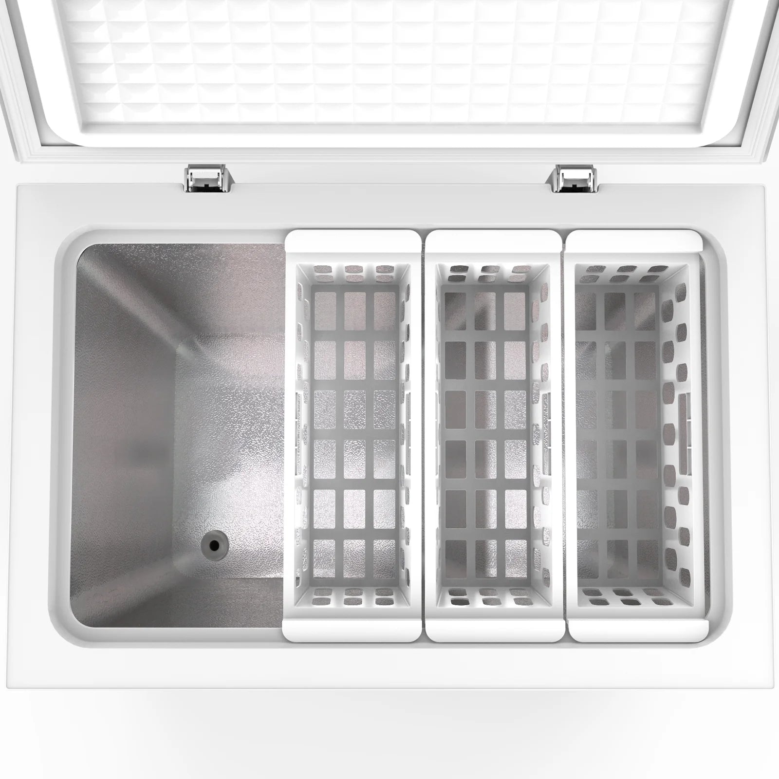 KNDKO 7.0 cu.ft. Chest Freezer with Adjustable Temperature, Free Standing Top Open Door Compact Freezer with Removable Basket for Kitchen/Home/Bar/Garage/Office