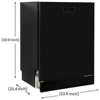 Equator 24 in Dishwasher Top Control 3 Rack 15 place 3.4g QUIET 51 dB 110V EStar