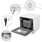 120V Countertop Dishwasher Portable Dishwasher 360 Degree Auto Spray Type Comfee Countertop Dishwasher 785W Air-Cooled Drying Portable 3-in-1 Countertop Dishwasher Mini Washing Mac