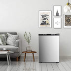 KNDKO 3.2Cu.ft Upright Freezer, Compact Freezer with Removable Shelves, Adjustable Thermostat for Home/Kitchen/Office, Black