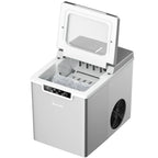 Costway Ice Maker Machine Countertop 26Lbs/24H Portable W/Scoop & Basket Silver