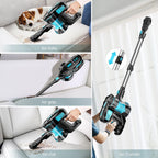 INSE Cordless Vacuum Cleaners, 6-in-1 Lightweight Stick Vacuum for Hardwood Floor Carpet Pet Hair, V770