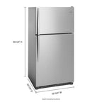 Whirlpool WRT311FZDM 20 Cu. Ft. Freestanding Top Freezer Refrigerator