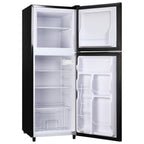 2 Door Mini Fridge with Freezer,4.5 Cu.ft.,5 Adjustable Thermostat & 4 Removable Glass Shelves