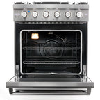 Cosmo 2 Piece Kitchen Appliance Packages with 30" Free Standing Gas Range Kitchen Stove & French Door Refrigerator Kitchen Appliance Bundles