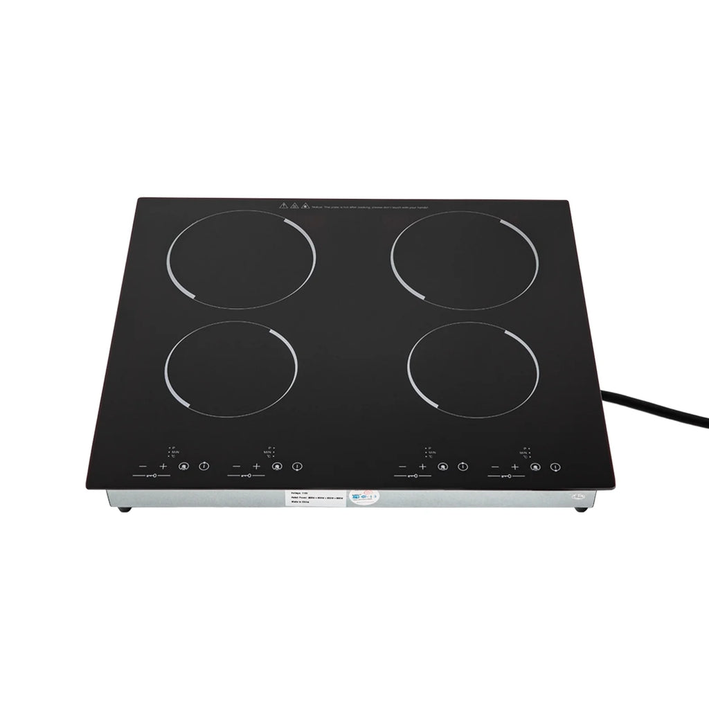 Built-in Cooktop 3000W, Electric Stove Top with 4 Electric Burners, 9 Heating Level, Kid Safety Lock, Sensor Touch Control, 110V Electric Cooktop