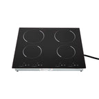 Built-in Cooktop 3000W, Electric Stove Top with 4 Electric Burners, 9 Heating Level, Kid Safety Lock, Sensor Touch Control, 110V Electric Cooktop