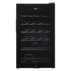 Garvee 24 Bottle Freestanding Wine Cooler Refrigerator with Glass Door for Bar, Party, Winery, Black
