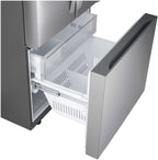 LG Counter Depth French Three Door Refrigerator, Silver