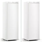 Moifoi 3.0 Cu.ft Upright Freezer, Reversible Single Door Vertical Freezers w/ Removable Shelf, Energy Saving, Silver