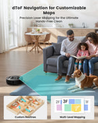 Lefant M330 LiDAR Navigation Robot Vacuum and Mop, 450ml Visible Dustbin, 190?�� PSD Obstacle Avoidance, Multi-Level Mapping, Robot Vacuum Cleaner for Hardwood Carpets Pet Hair