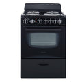 Avanti 24 Inch 2.6 cu ft Double Oven Electric Range in Black