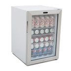 Whynter 24'' Beverage Refrigerator Cooler, 140 Cans Beverage Fridge, Built in or Freestanding Beverage Center with Stainless Steel Door