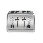 Hamilton Beach Modern Stainless Steel 4 Slice Toaster, Sure-Toast One-Slice Technology, Extra-Wide Slots, Toast Boost, Bagel Function, Easy to Clean, 24798