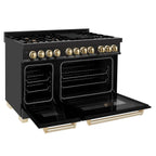 ZLINE KITCHEN AND BATH RABZ48CB professional gas range