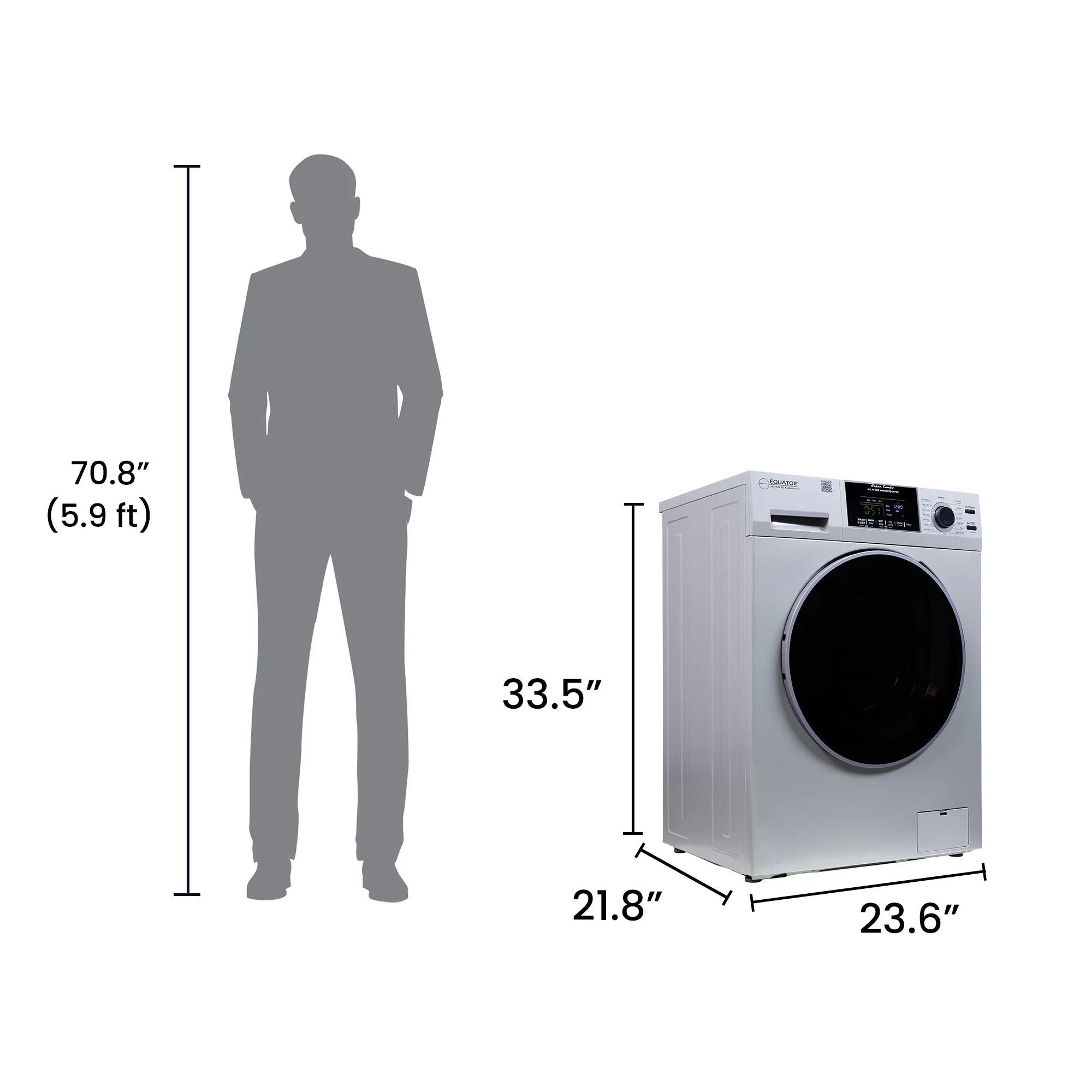 Equator Advanced Appliances Equator Fully Built-in All-in-One Combo Washer-Dryer Ventless