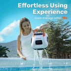 Cordless Robotic Pool Cleaner for Flat Bottom Above-Ground Pools, 90 Min Runtime, Automatic Vacuum, Portable, Self-Parking, up to 860 Sq.ft