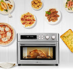 VAL CUCINA 10-IN-1 AIR FRYER TOASTER OVEN -  BRUSHED STAINLESS STEEL