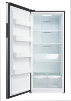 FORT�� 33 inch Upright 21 Cu ft Freezer in Stainless Steel F21UFLESSS Left Door Fridge